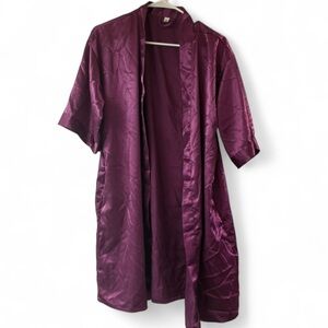 Small Elegant Purple Satin Robe